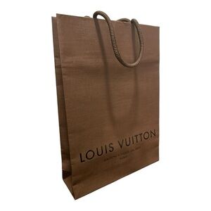Louis Vuitton Brown Paper Gift Bag 11 x 8 x 2.5